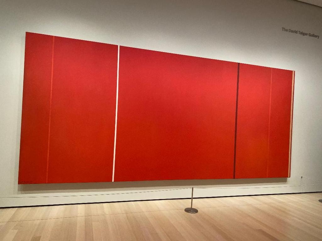 "Vir Heroicus Sublimis" by Barnett Newman at the MoMA, New York City. Photo by Wanda Jones-Lopez, July 2026.
