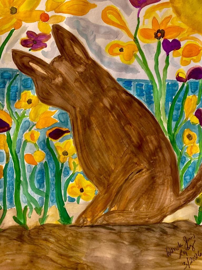 Watercolor painting by Wanda Jones-Lopez, 2026.